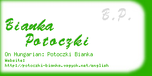 bianka potoczki business card